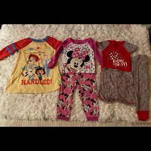 Disney pajamas for sizes 18 to 24 months